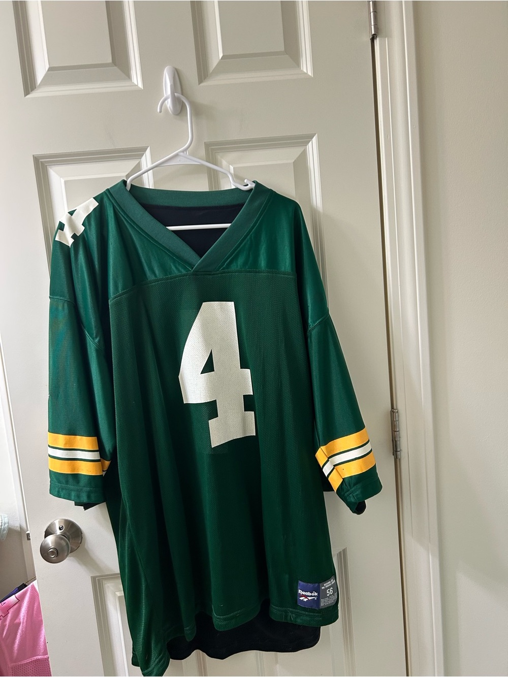 Reebok men’s Greenbay Packers FAVRE jersey Size xxl Ptp 29